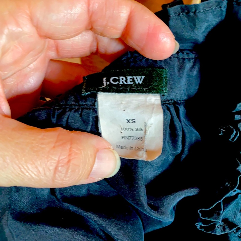 Silk Black J. Crew blouse